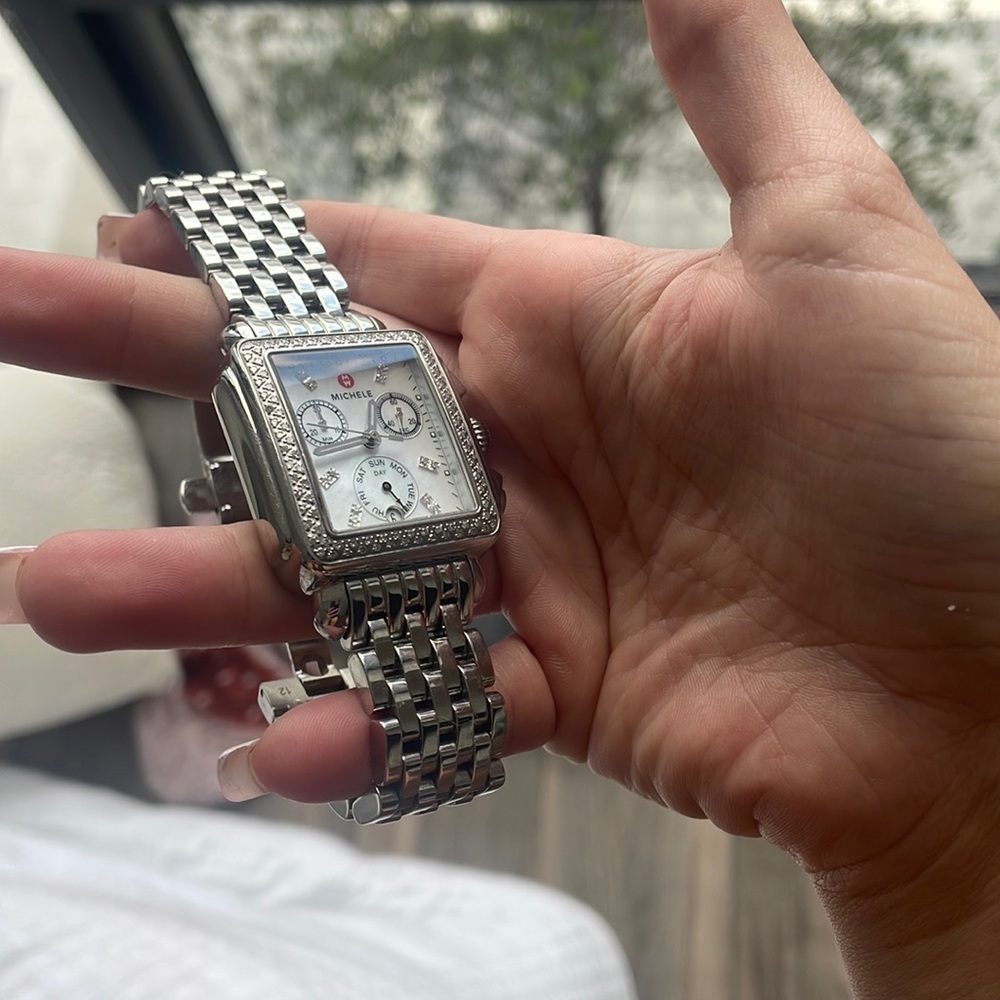 Michele Diamond Deco Watch
